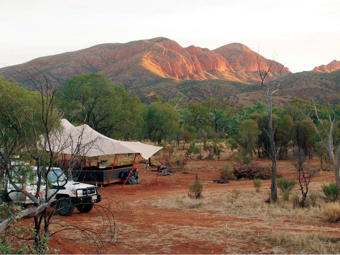 Sunrise on Mt Sonder from Fearless's Camp |  <i>Rachel Imber</i>